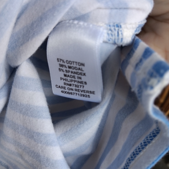 Elle Polka Dot and Striped Shirt Size S - Picture 4 of 4